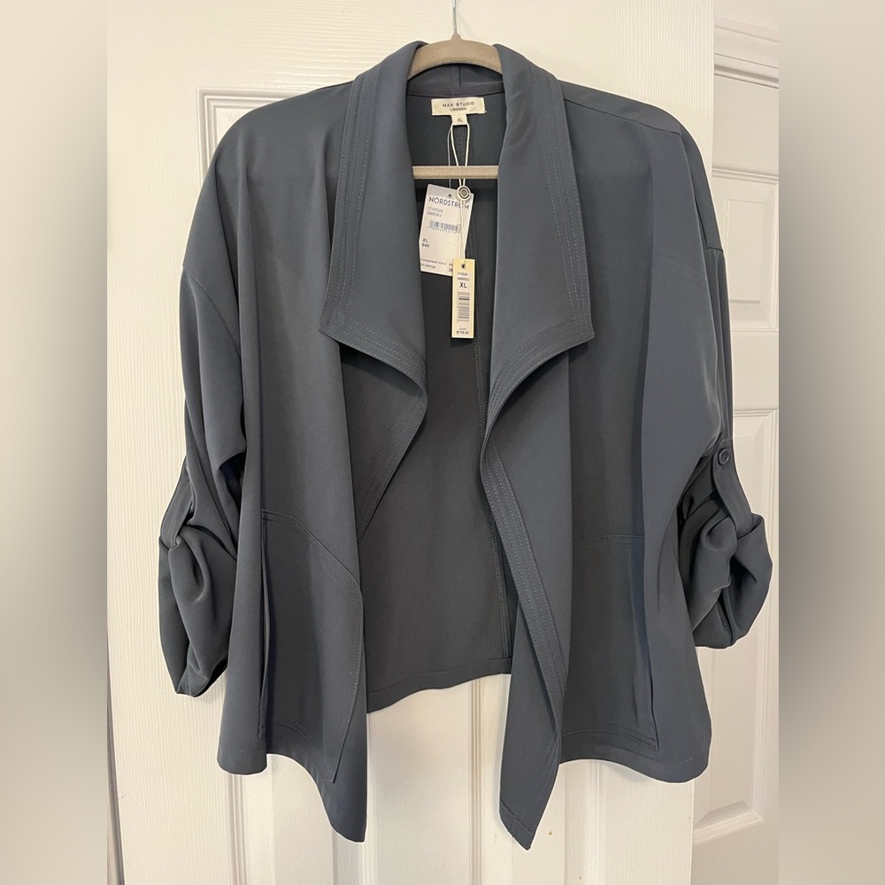 NWT-Max Studio Women's Slate Gray Blazer